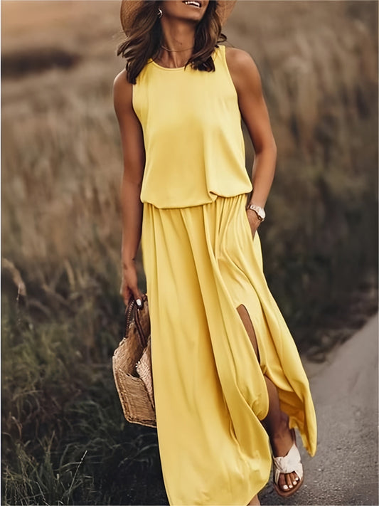 Sienna | Elegant Sleeveless Maxi Gown